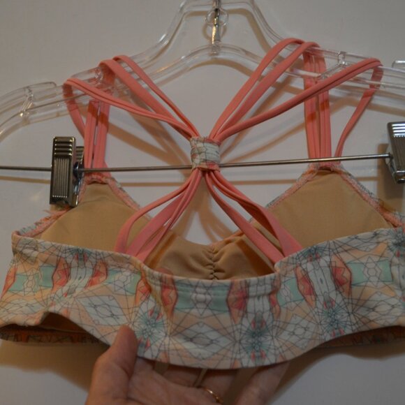 CABANA Life Swim Bikini Top 3 Strings Straps Pastel Colors Pink-Green Girls' 12 - Picture 6 of 6